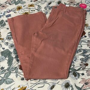 Pink Flare Leg Pants